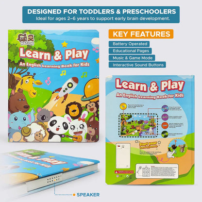 Educational book for toddlers and preschoolers with animal illustrations and learning features. found in wonder box